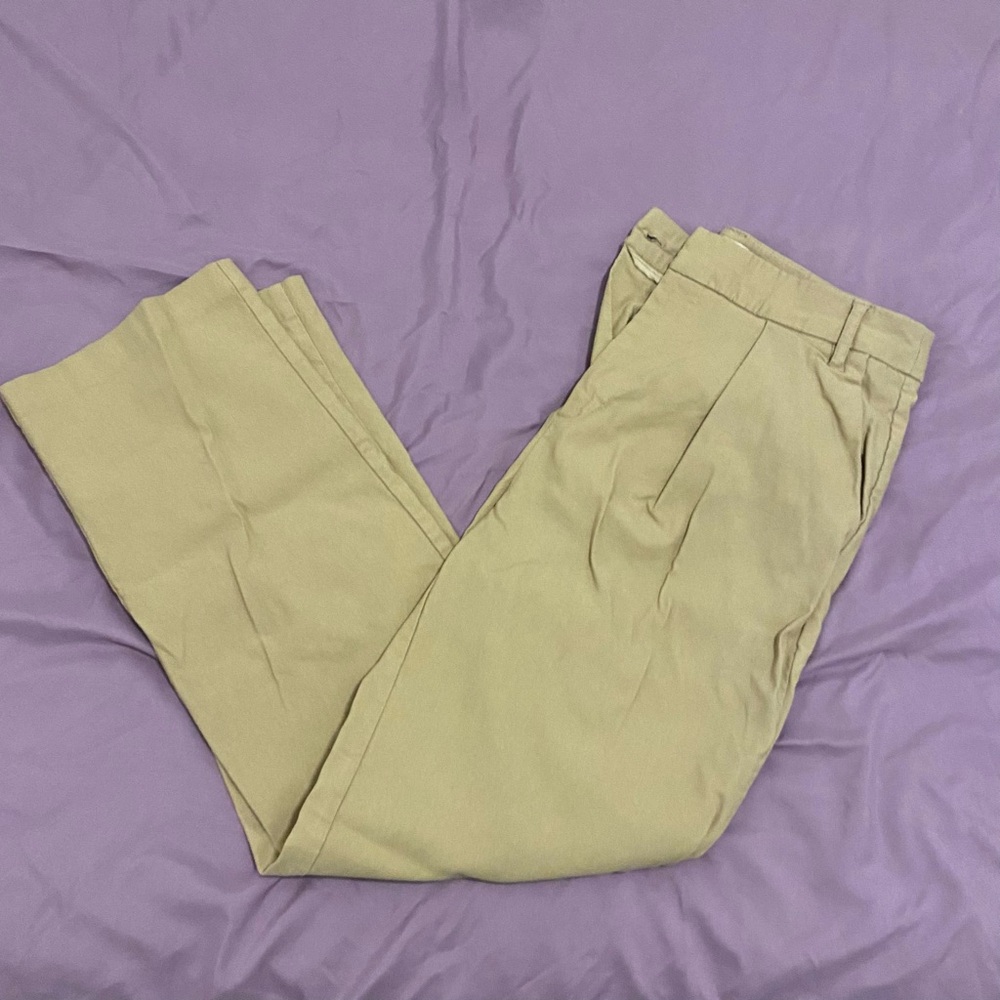 Nanette Lepore Tan Pleated Trousers